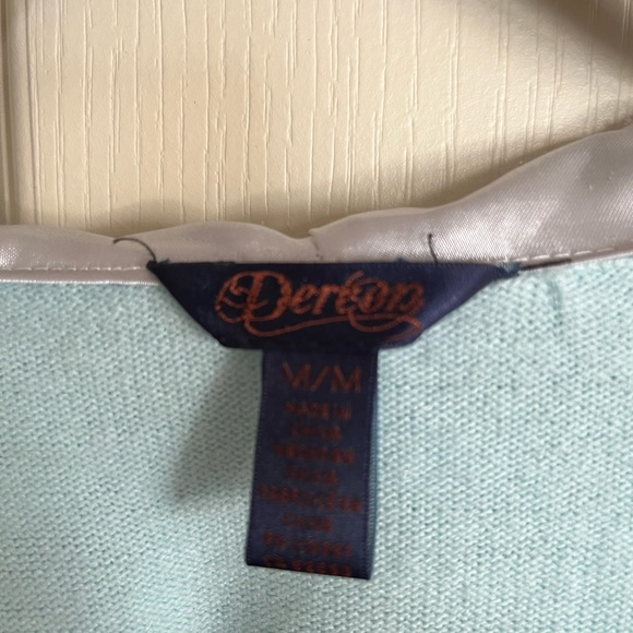 Dereon Short Sleeved Zip Up Sweater Size Medium - Picture 3 of 4